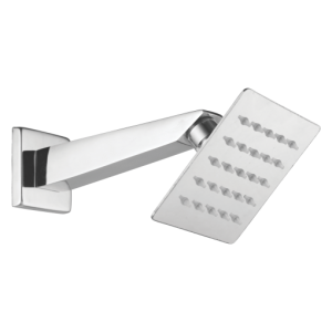 S.S Ultra Slim Shower (Square) With Shower Arm 9"
