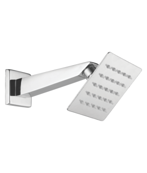 S.S Ultra Slim Shower (Square) With Shower Arm 9"